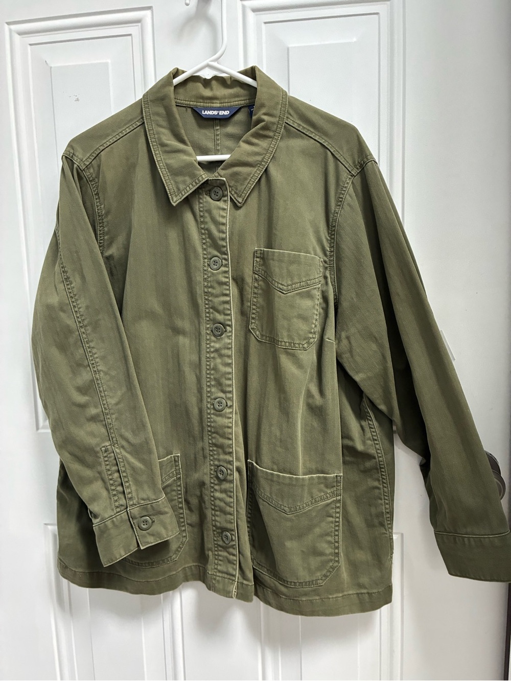 Lands' End Women’s Green Utility Jacket